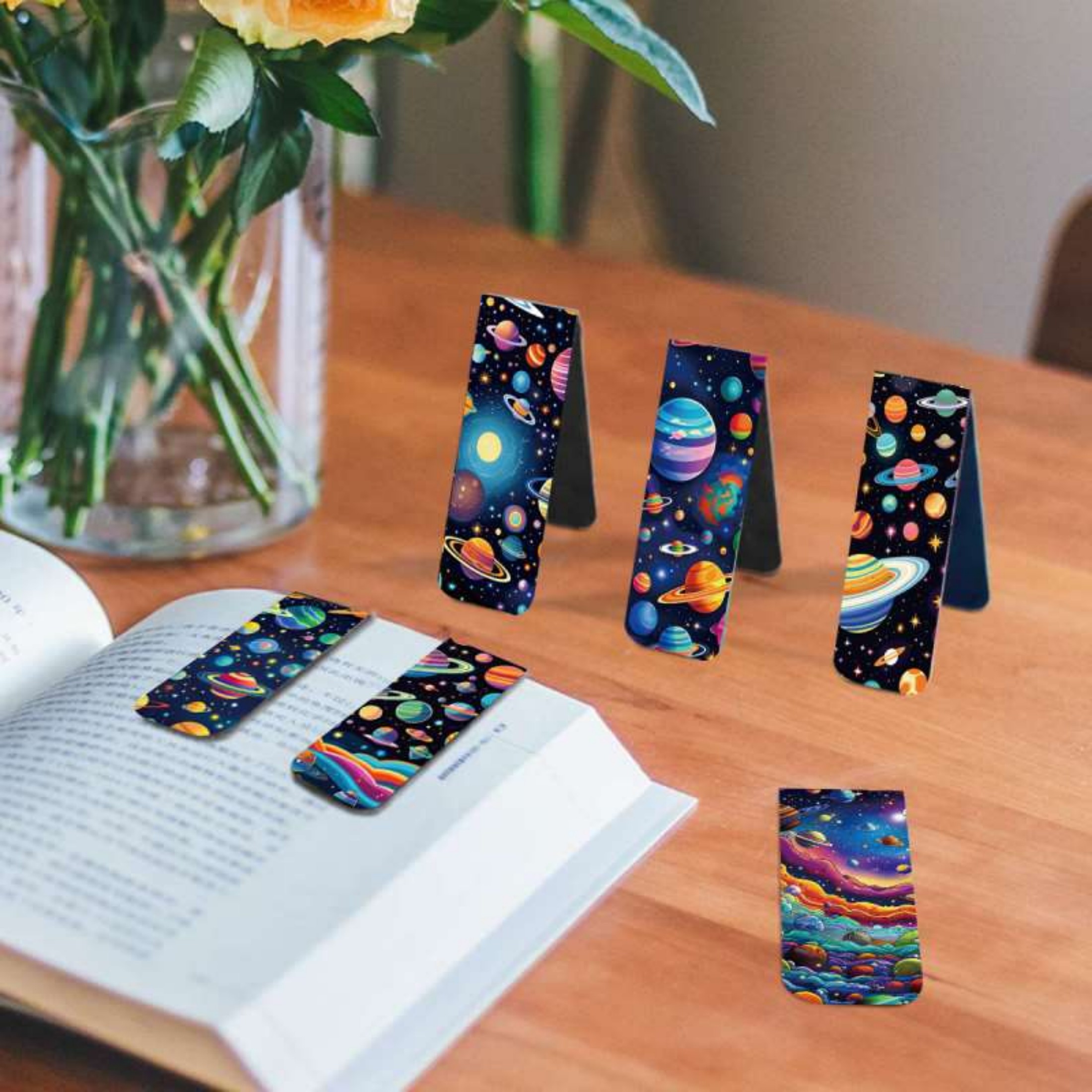 12pcs Space & Planet Themed Ma – Bookmark Magnetic Clip Bewertung und Preis