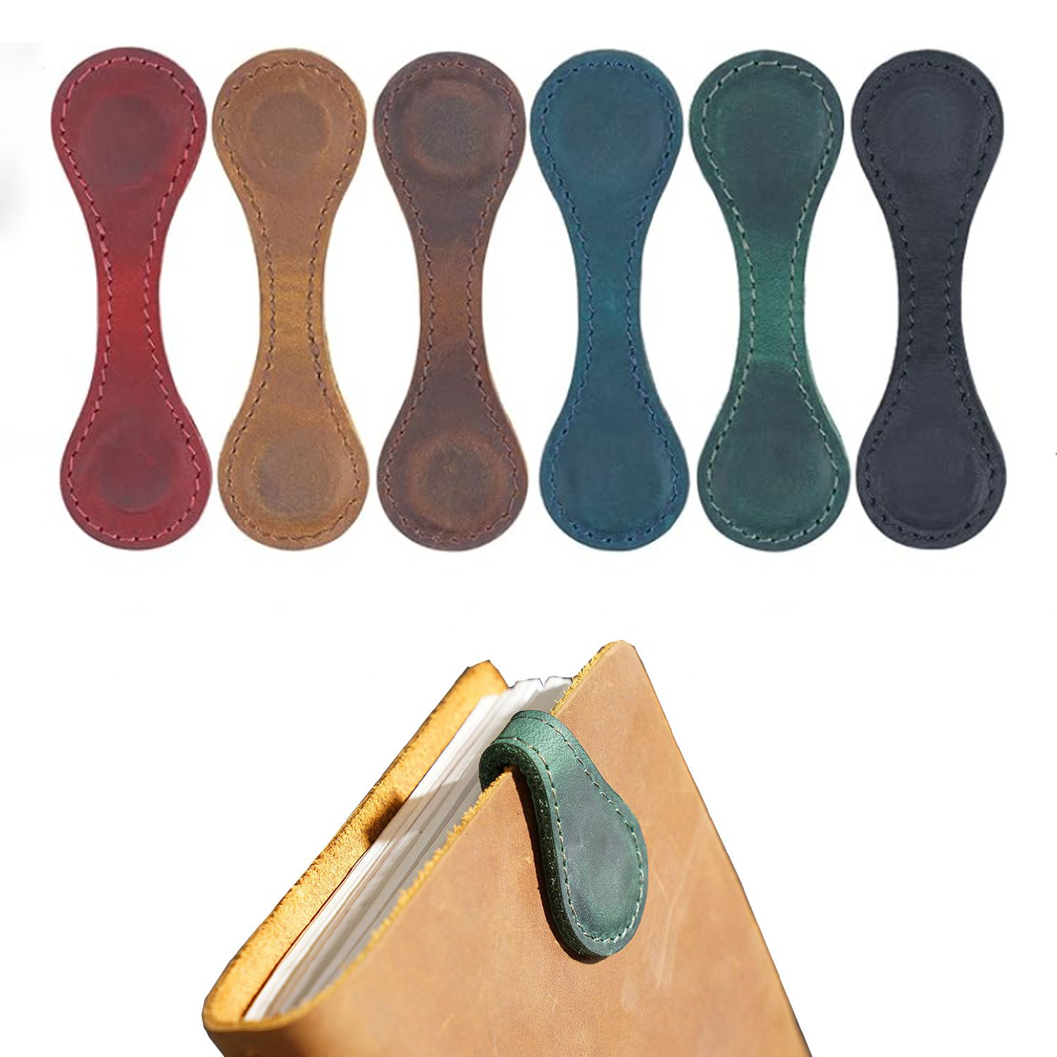 Magnetic Leather Bookmark Doub – Bookmark Magnetic Clip Bewertung und Preis