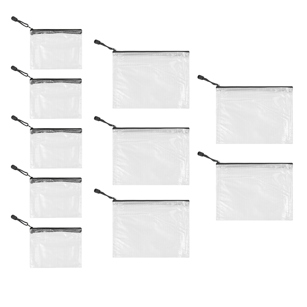 10Pcs Mesh Zipper Pouch A5 A6  – Portfolio Folder Zip Bewertung und Preis