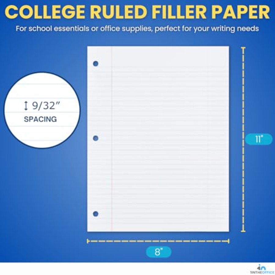 Loose Leaf Paper College Ruled – Paper Punch 3 Hole Bewertung und Preis