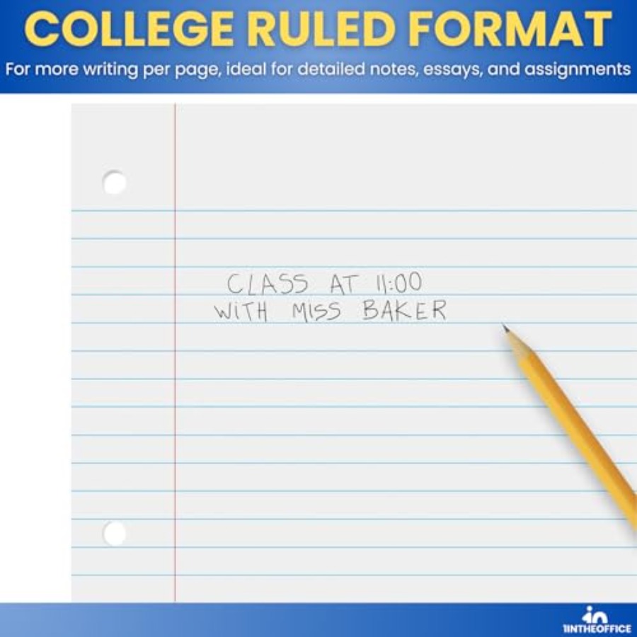 Loose Leaf Paper College Ruled – Paper Punch 3 Hole Bewertung und Preis