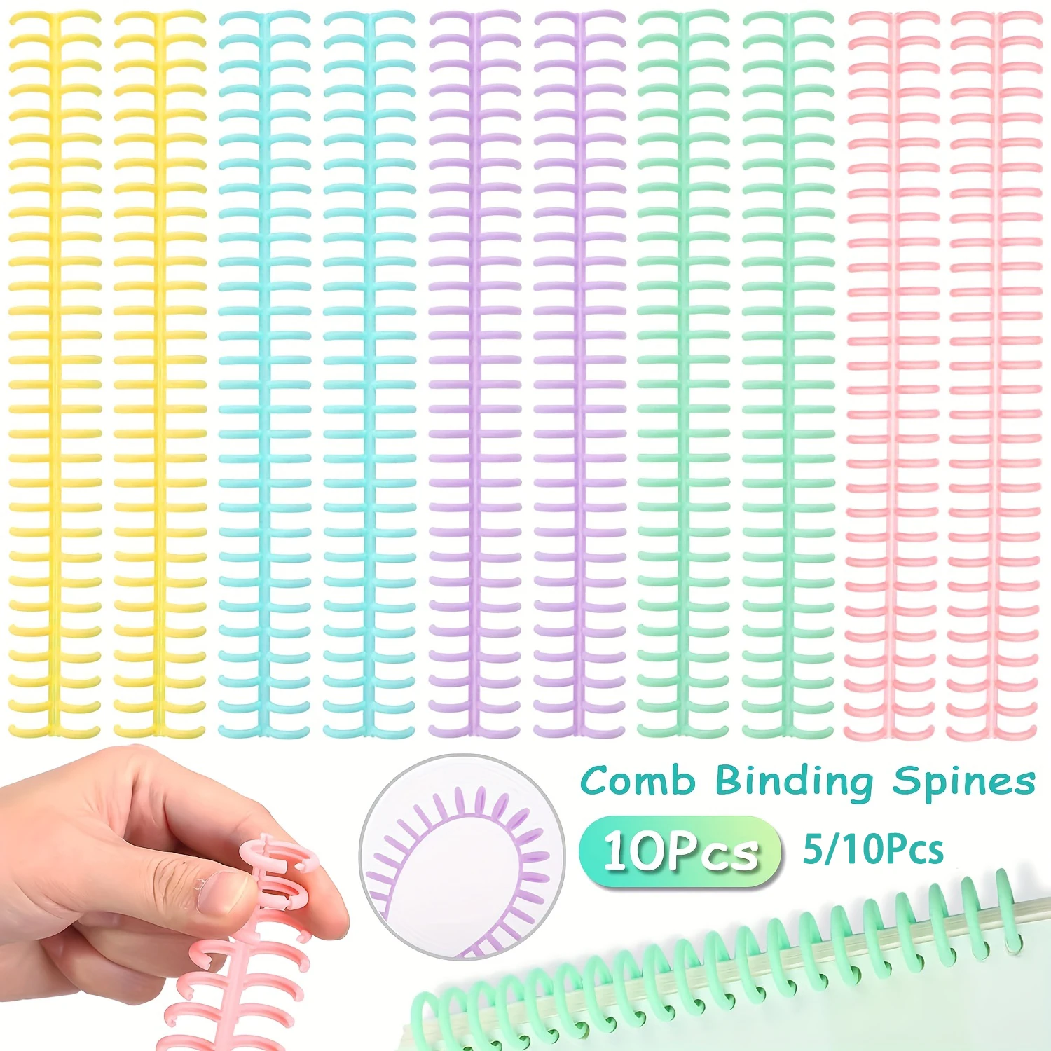 5-10PCS Comb Binding Spines Pl – Binding Comb Plastic Bewertung und Preis