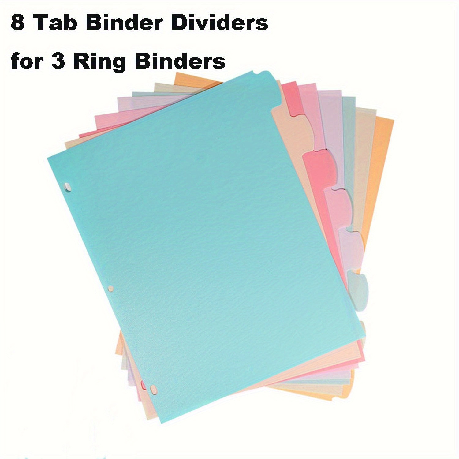 8 Tab Binder Dividers for 3 Ri – Paper Punch 3 Hole Bewertung und Preis