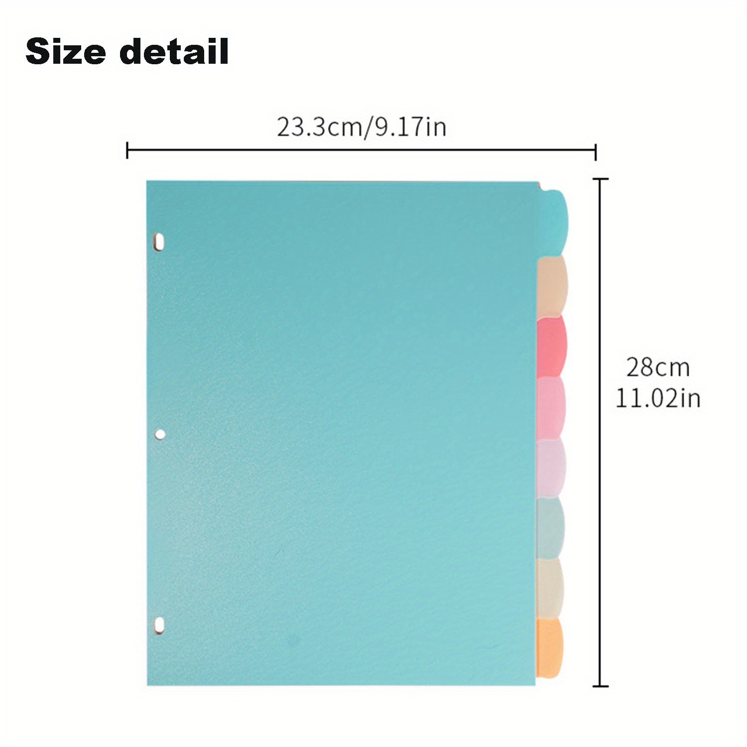 8 Tab Binder Dividers for 3 Ri – Paper Punch 3 Hole Bewertung und Preis