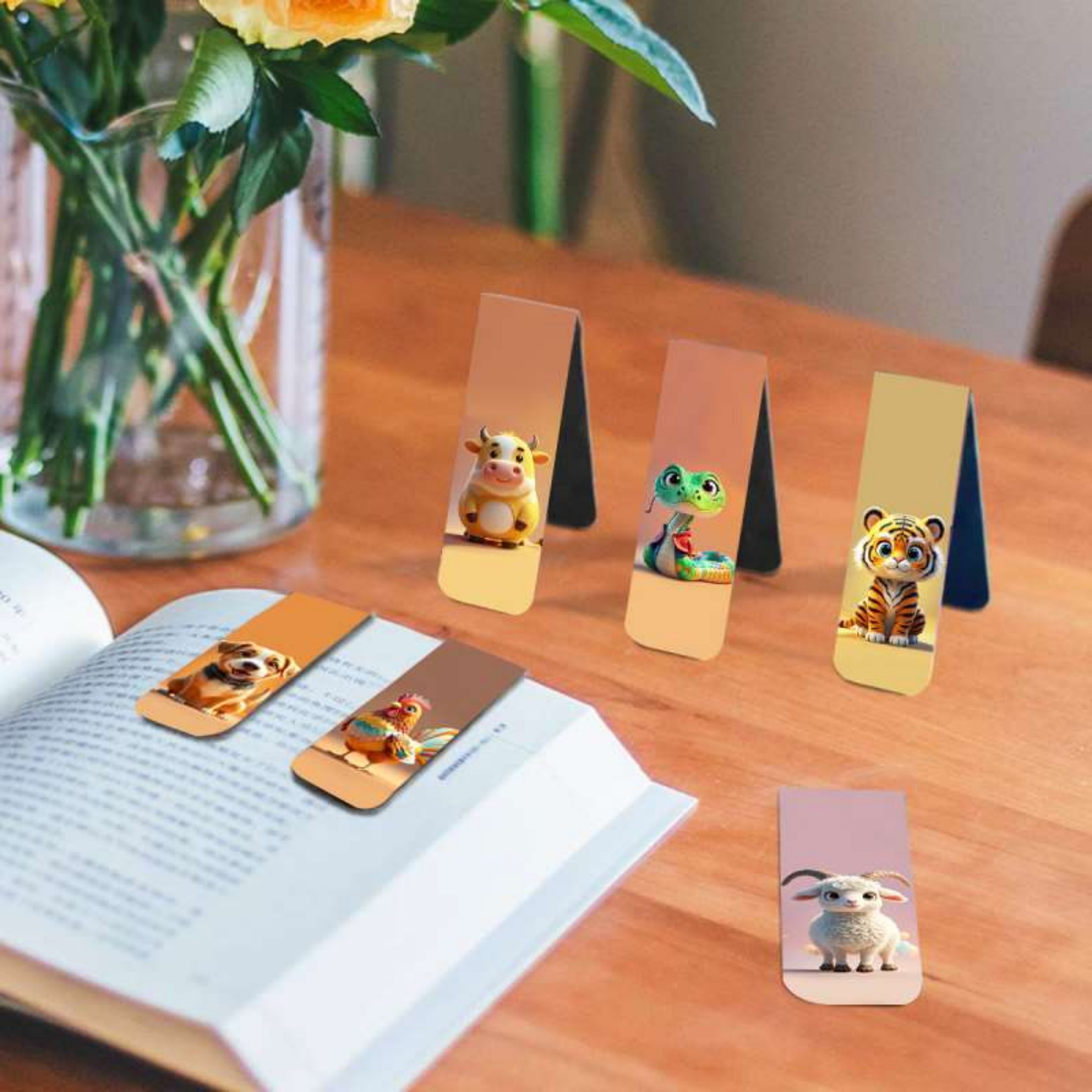 12pcs Adorable Twelve Animal M – Bookmark Magnetic Clip Bewertung und Preis