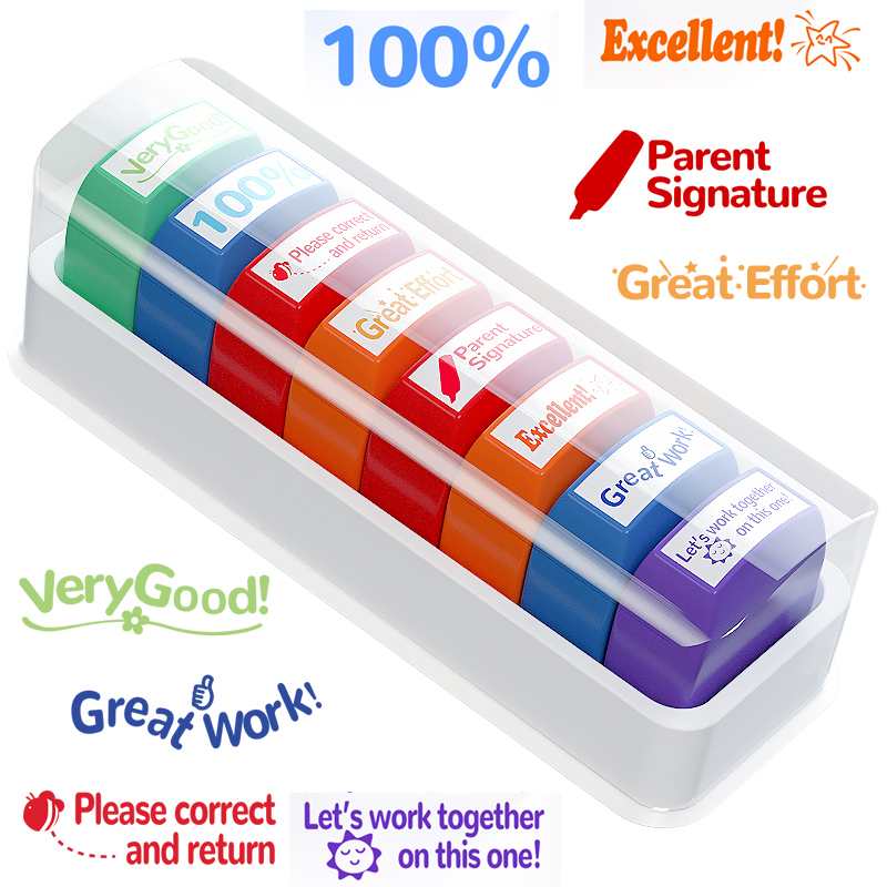 8 Teacher stamps Classroom Tea – Self Inking Stamp Bewertung und Preis
