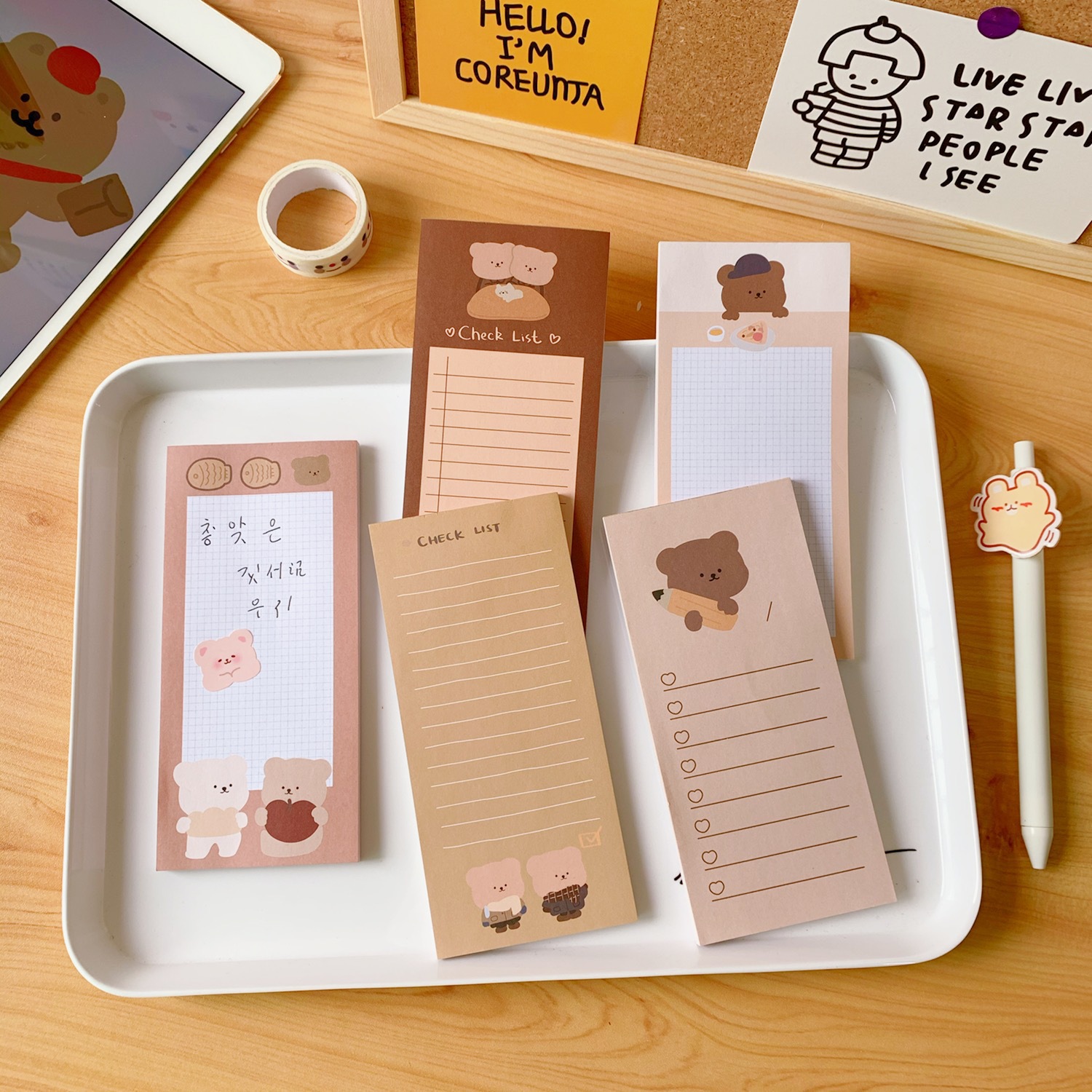 Kawaii Cute Korean Cookie Bear – Office Stationery Supply List Bewertung und Preis