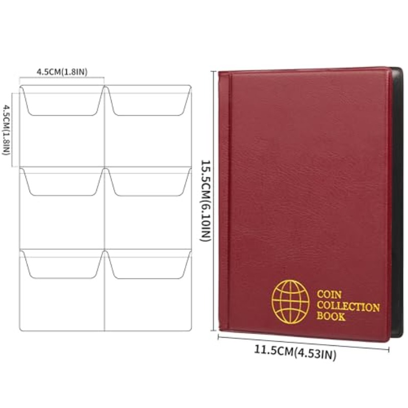 60Pocket Coin Collection Album – Binding Comb Plastic Bewertung und Preis