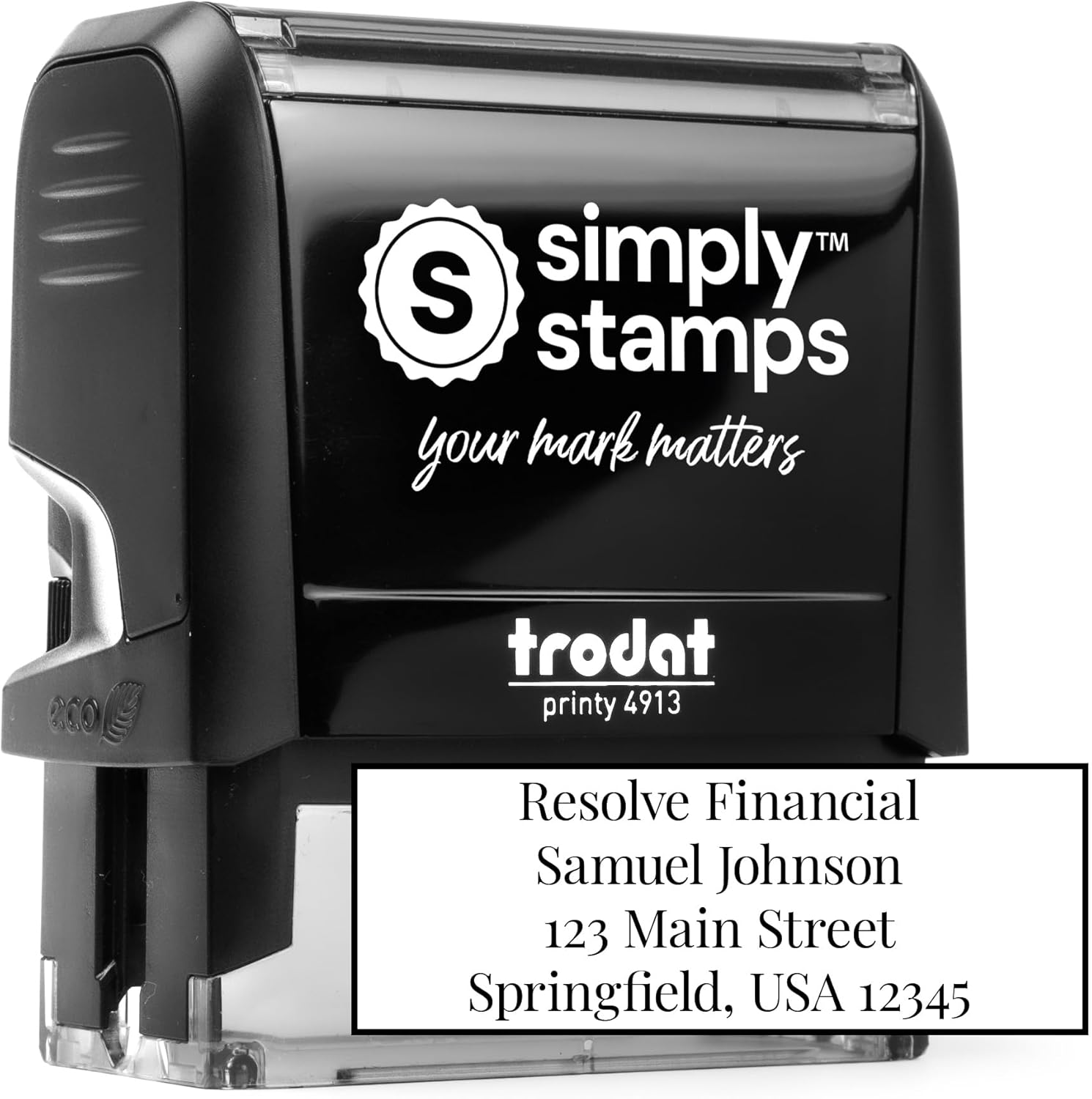 Custom 4-Line Address Stamp, S – Self Inking Stamp Bewertung und Preis