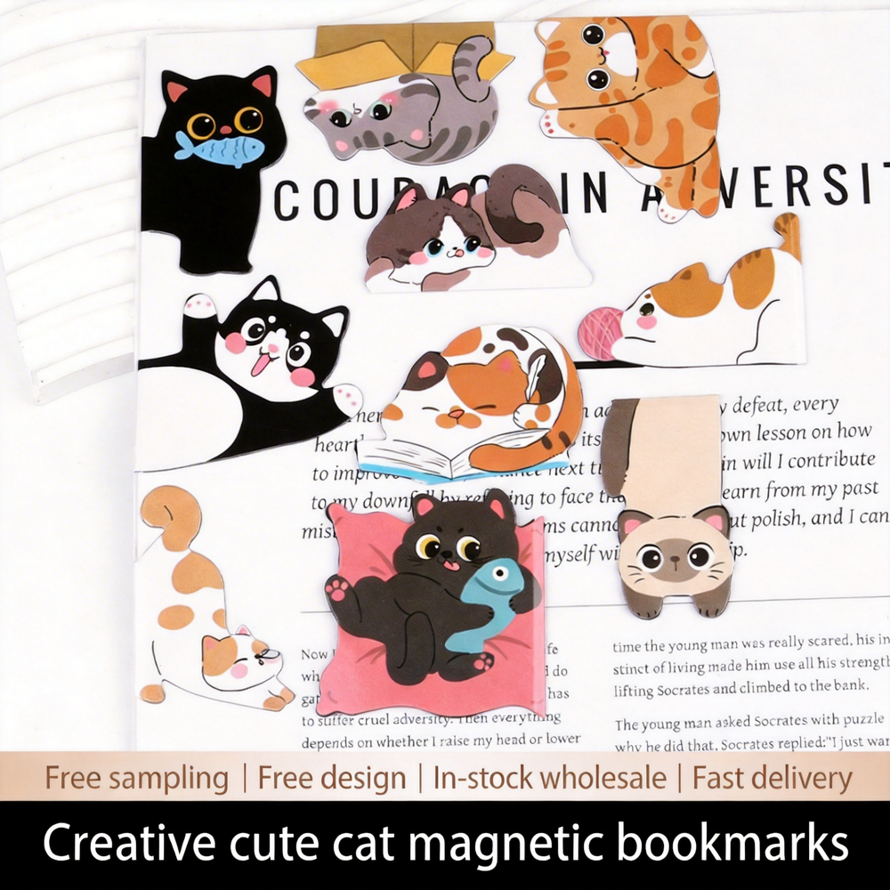 1set Creative Cat Pattern Magn – Bookmark Magnetic Clip Bewertung und Preis