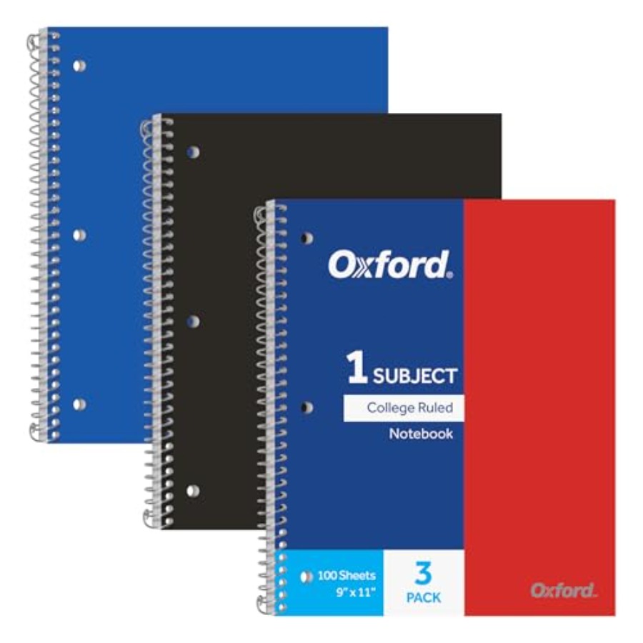 Spiral Notebooks, 1 Subject, C – Paper Punch 3 Hole Bewertung und Preis