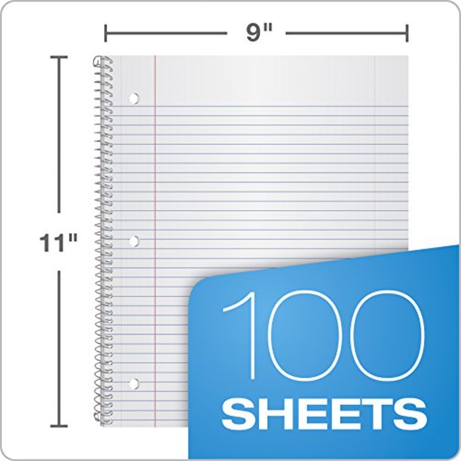 Spiral Notebooks, 1 Subject, C – Paper Punch 3 Hole Bewertung und Preis