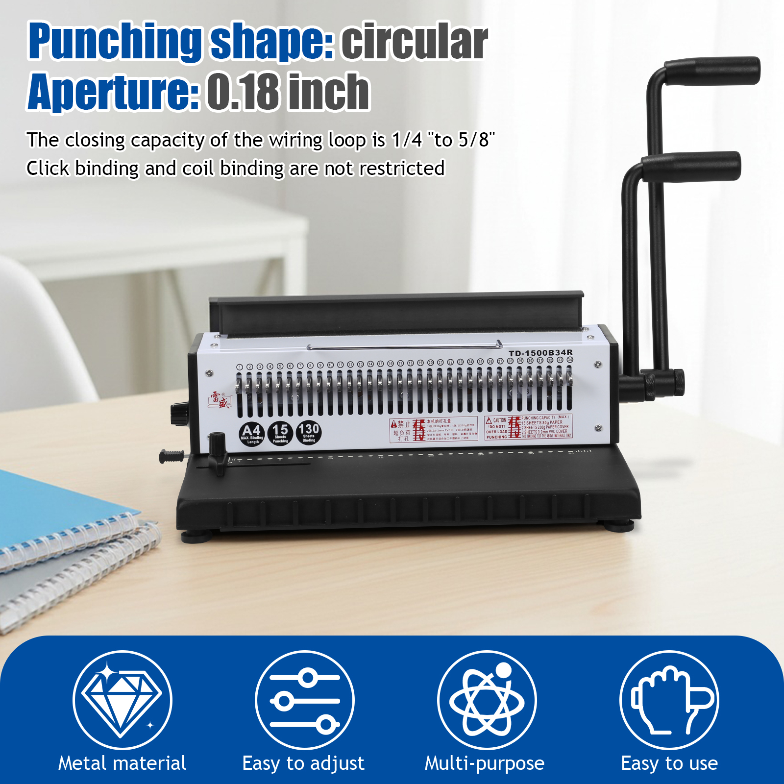 1500B34R Round Hole Binding Ma – Paper Punch 3 Hole Bewertung und Preis