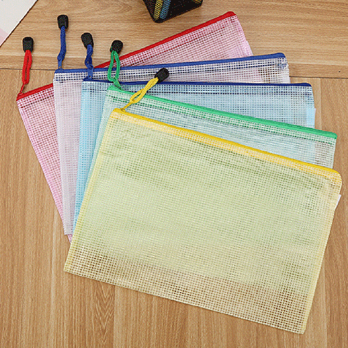 5PCS Stationery Storage Folder – Portfolio Folder Zip Bewertung und Preis