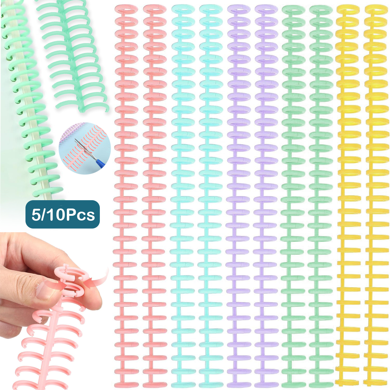 5/10Pcs Comb Binding Spines 30 – Binding Comb Plastic Bewertung und Preis