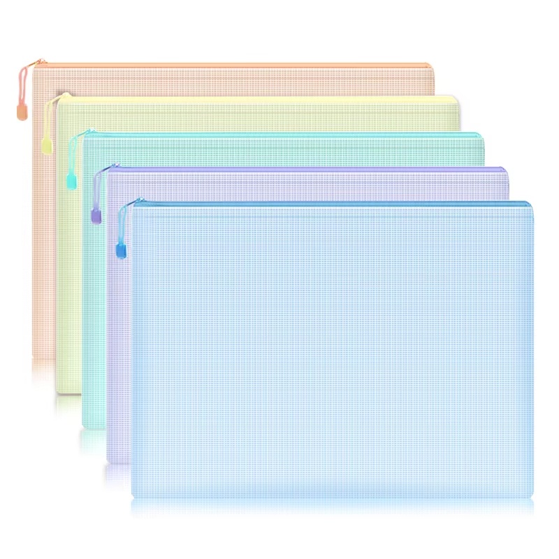 5-30Pcs Mesh Zipper Pouch Docu – Office Stationery And Supply Bewertung und Preis
